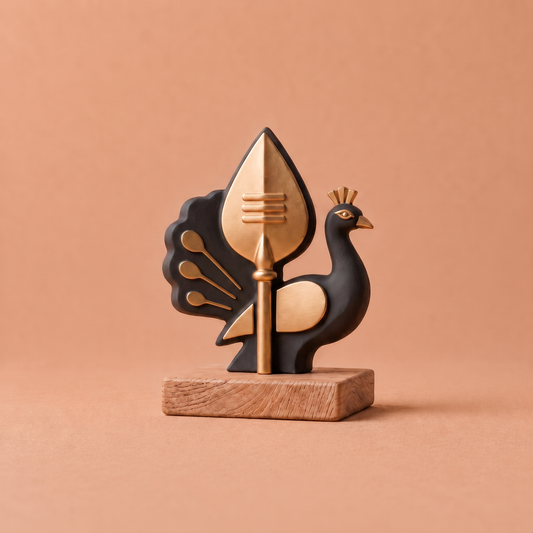 Vel & Mayil | Lord Murugan Collectible Figurine A VADIV Original — 3D Printed Devotional Collectible